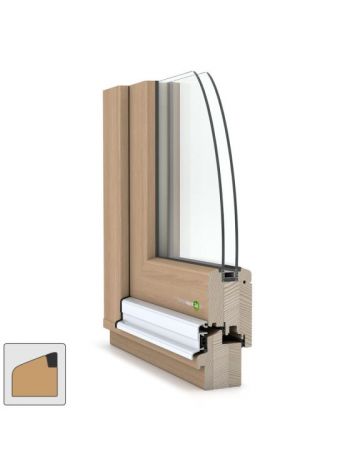 Wertbau Balkontür Holz IV68 Classic mit Regenschiene