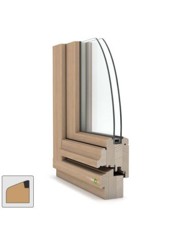 Wertbau Balkontür Holz IV68 Classic mit Wetterschenkel